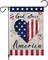 God Bless America Garden Flag Memorial Day Patriotic Garden Flags 12x18 Inch